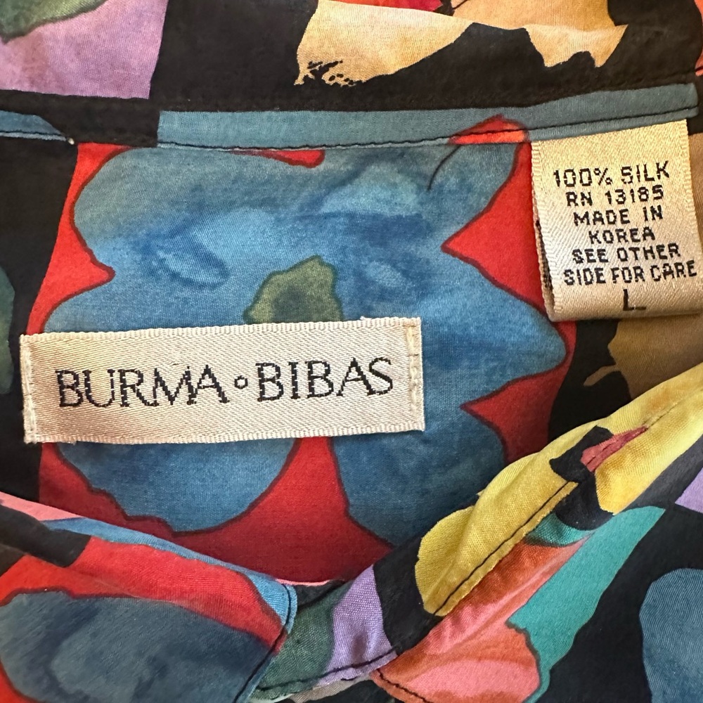 Burma Bibas Multicolor Silk Men's Casual Shirt